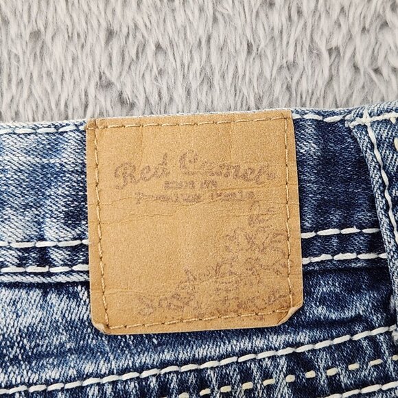 Red Camel Jeans Juniors 9 Blue Bootcut Y2K Medium Wash Denim Premium Stretch - Picture 5 of 16